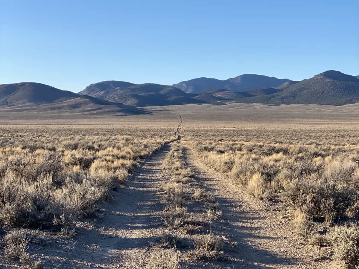Cave Valley Dry Lake Bed Crossing trail photo