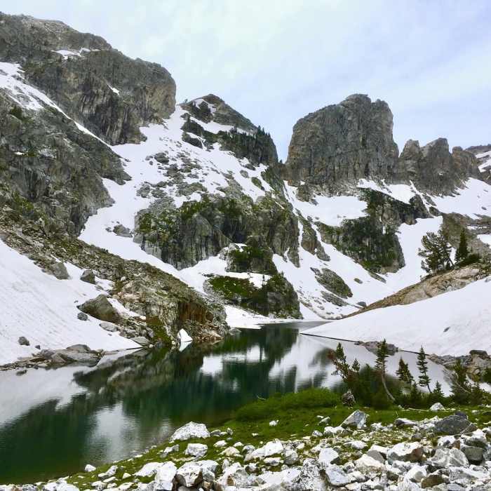 The Lake of the Crags Near Hanging Canyon to Lake of the Crags