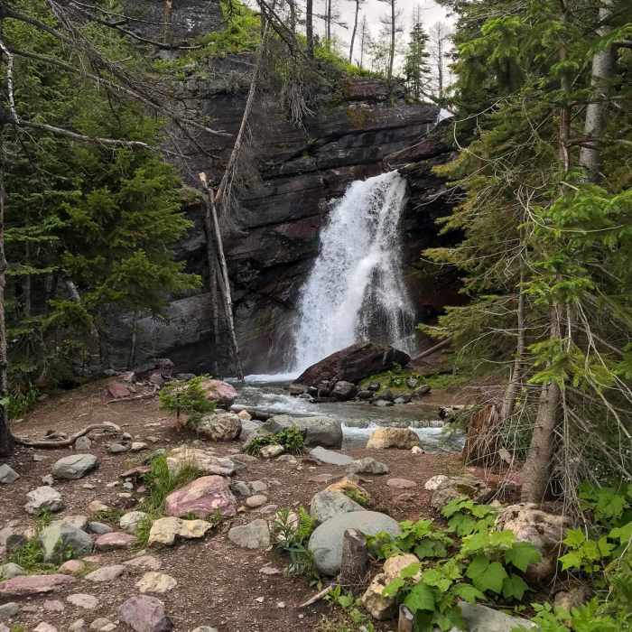 Near Saint Mary Falls from Sun Point
