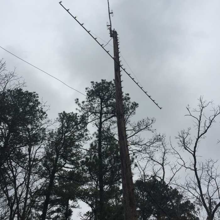 The Cross on the Hill stands high above the trail. Near Earthquake Ridge Trail Upper Loop