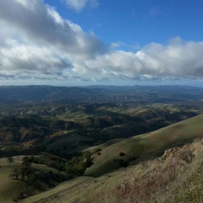 We only saw 2 other people on our Monday hike on the North Juniper Trail! Near North Juniper Trail