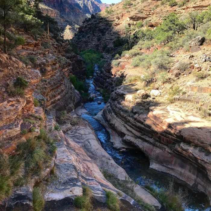 Near Bright Angel to Phantom Ranch
