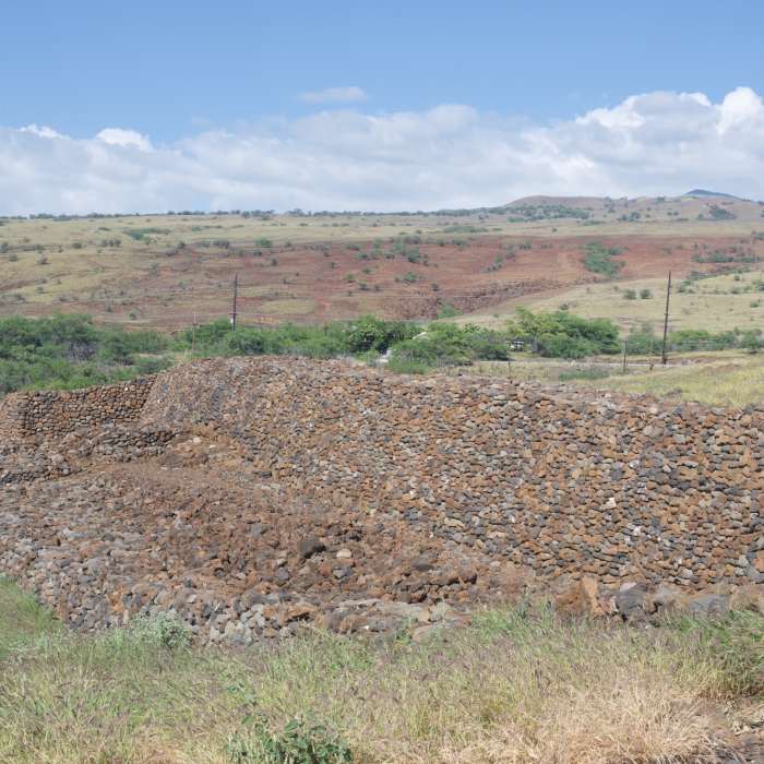The Mailekini Heiau, an older heiau that was used by the ancestors of Kamehameha. Near Pu'ukohola Heiau Walking Tour