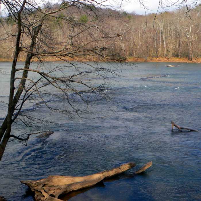 Chocran Shoals. Near Chochran Shoals Chattahoochee River