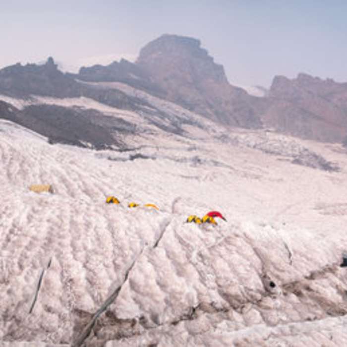 Near Mount Rainier Summit: Disappointment Cleaver Route