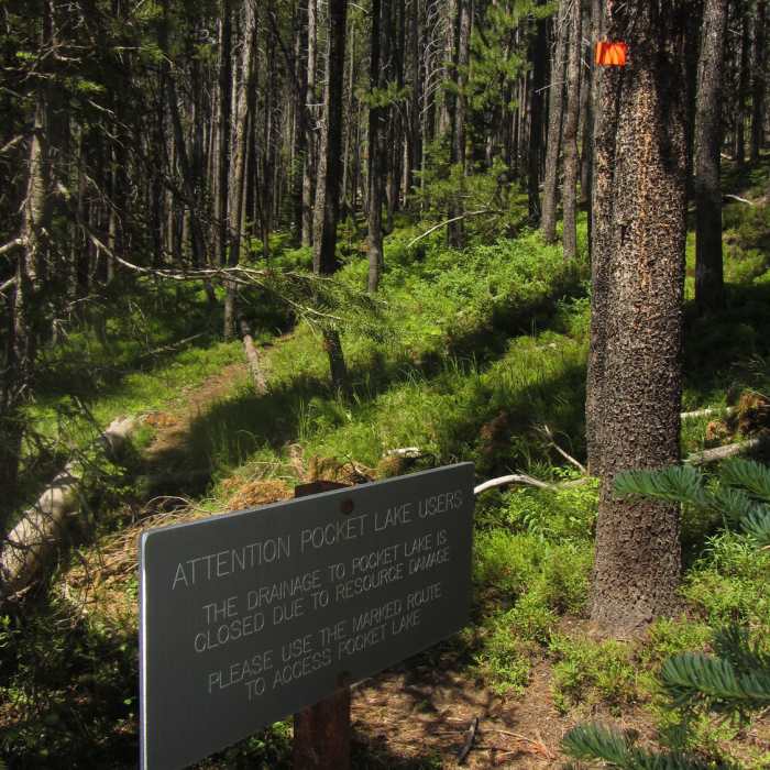 Near North Shore Shoshone Lake Trail