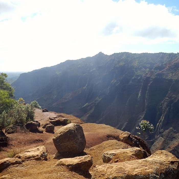 Near Waipo'o Falls via Canyon Trail from Pu'u Hinahina Near Waipo'o Falls via Canyon Trail from Pu'u Hinahina