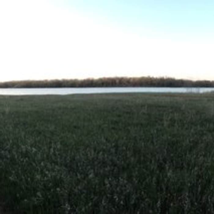 View of Mill Creek Lake from the emergency spillway. Fay Pickering Memorial Trails Near Trail B