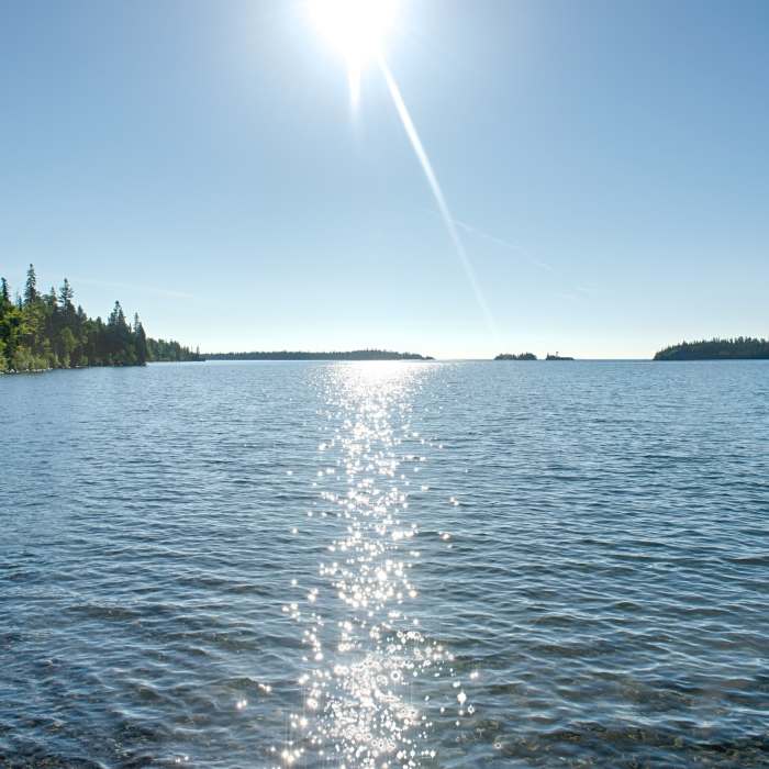 Isle Royale from the Rock Harbor Trail Near Rock Harbor Trail