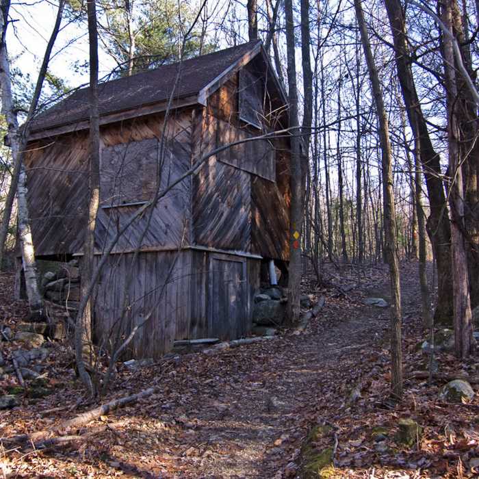 Old shed on the Friends Trail (Willard Book SF) Near Friends Trail