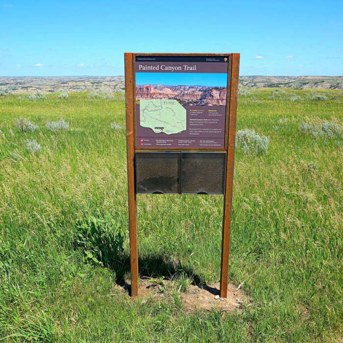 Near Painted Canyon Visitor Center Trails