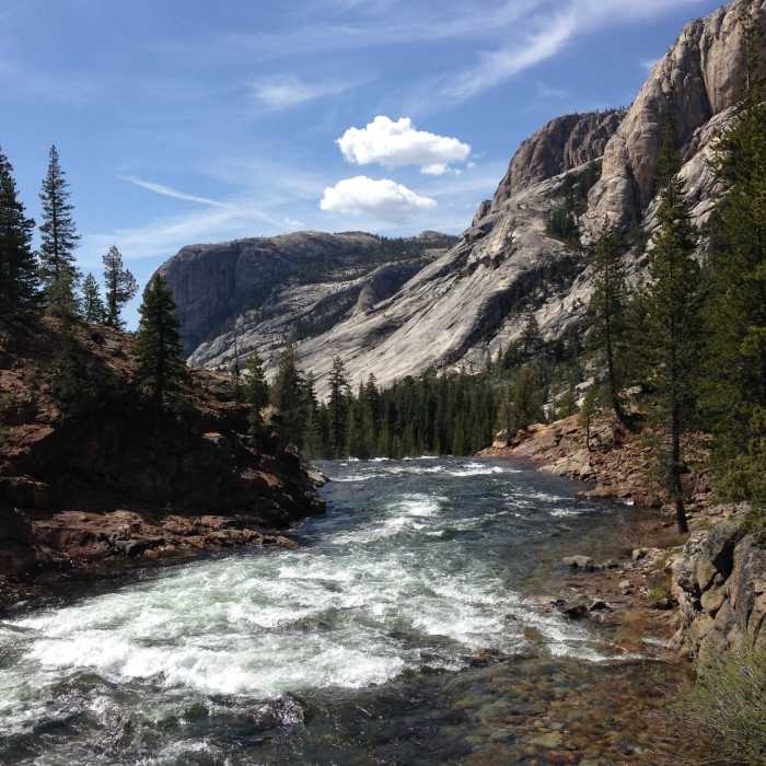Tuolumne River. Near Grand Canyon of the Tuolumne to White Wolf