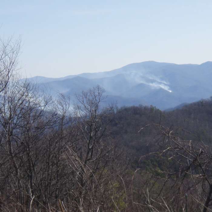 View from Waucheesi Bald in the Wintertime Near Upper Bald River Wilderness Loop