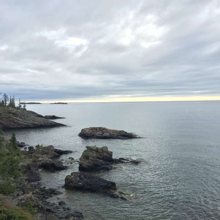 A view of Lake Superior. Near Stoll Memorial Trail