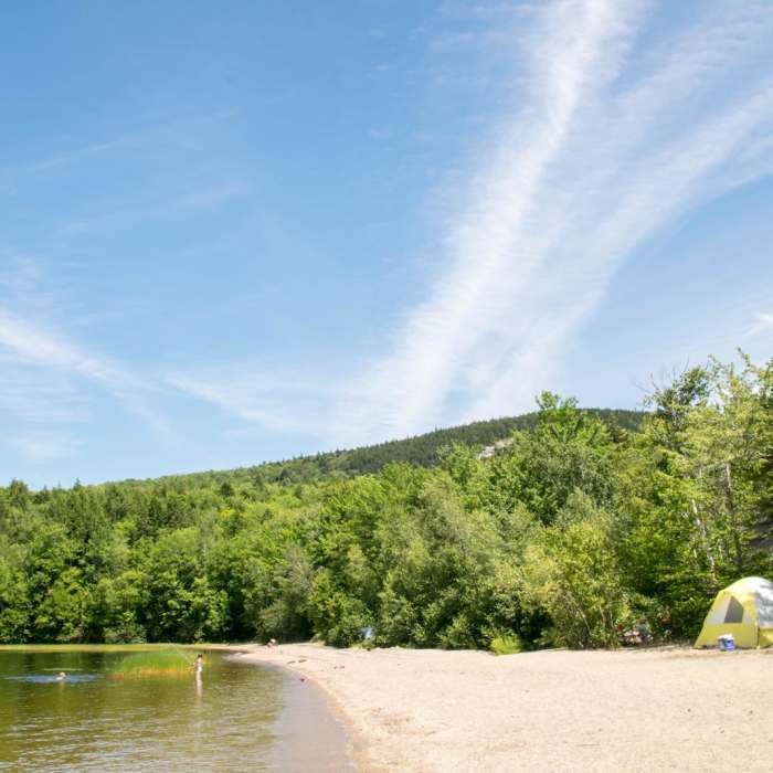 Near Schoodic Beach via Black Mountain Cliffs Trail