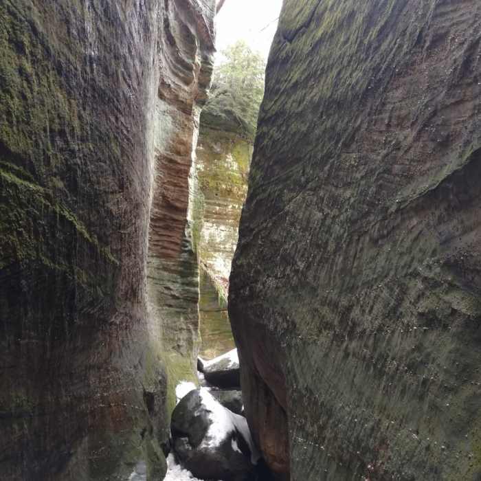 Inside Glacier Cave Near Ledges Trail