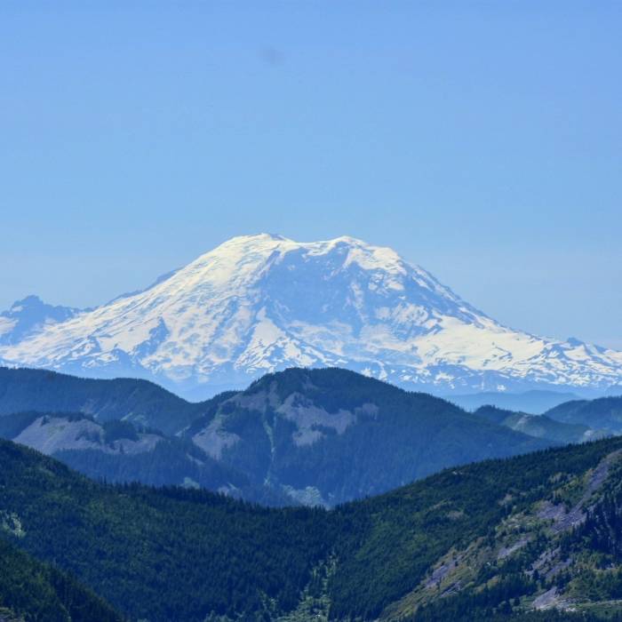 Mount Rainier from the Ira Spring Overlook Near Ira Spring (Mason Lake) Trail #1038