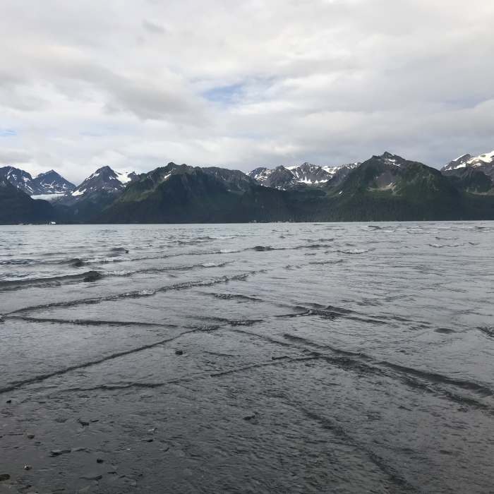 End of the trail at Tocina Point. Near Tonsina Point Out and Back