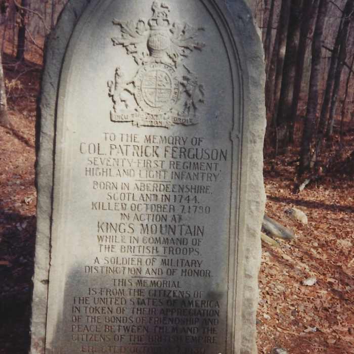Ferguson's grave marker Near King Mountain National Recreation Trail Loop
