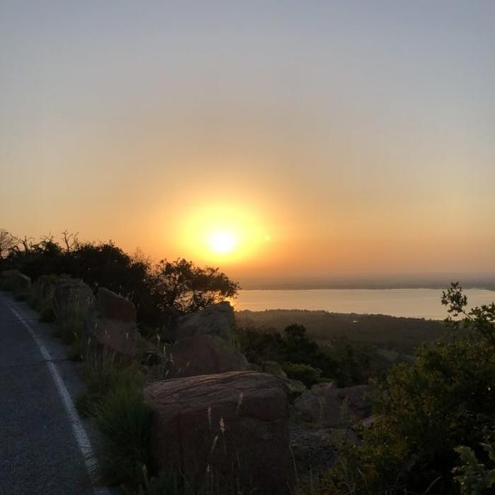 Sun Rise Near Mount Scott Service Road
