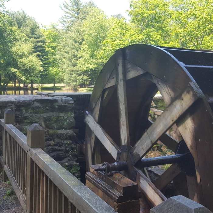 Chatfield Hollow waterwheel Near Deep Woods Trail