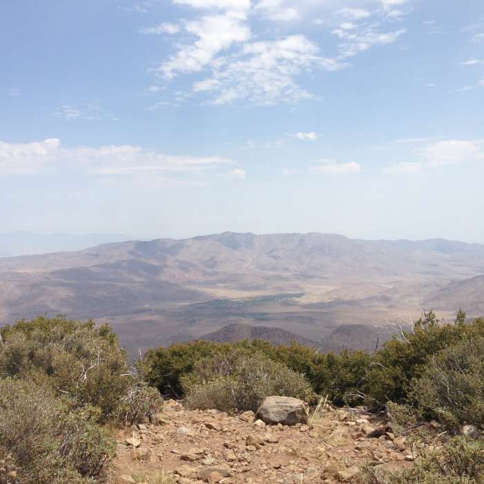 Looking at out at the desert from the PCT. Near Big Laguna Trail