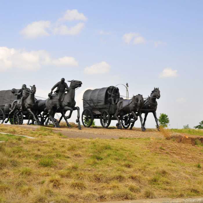 Oklahoma Bricktown Land Run Near Oklahoma River Trail Out and Back