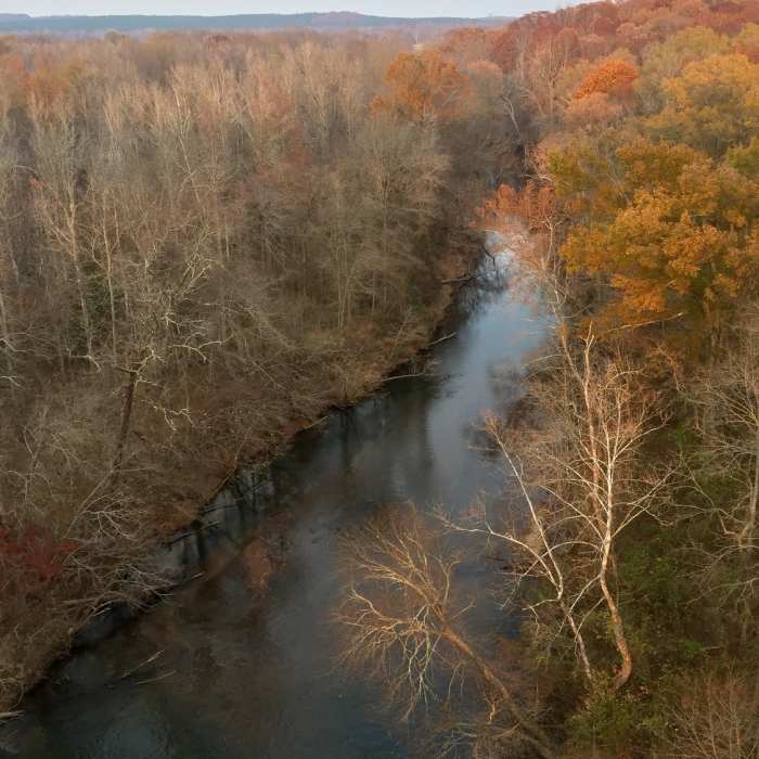 Late autumn on the Appomattox River. Near High Bridge Trail
