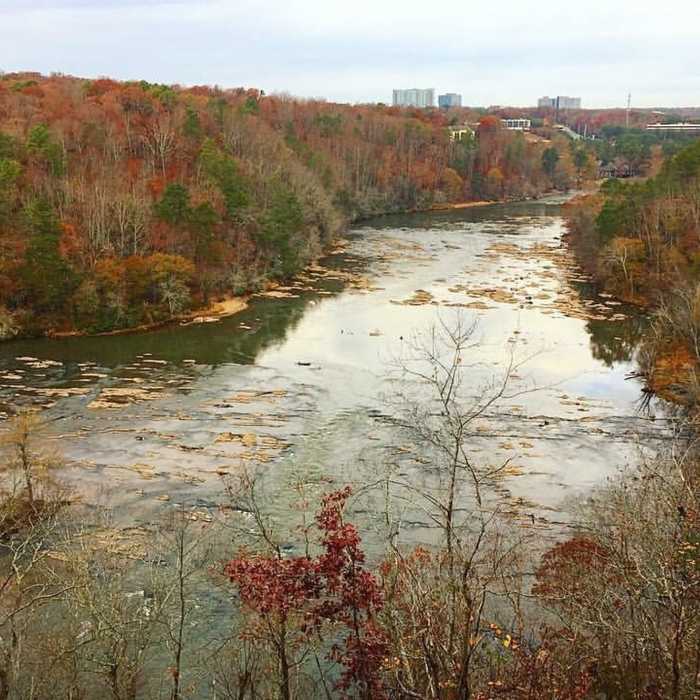 Overlook of the Chattahoochee River. Near East Palisades Route