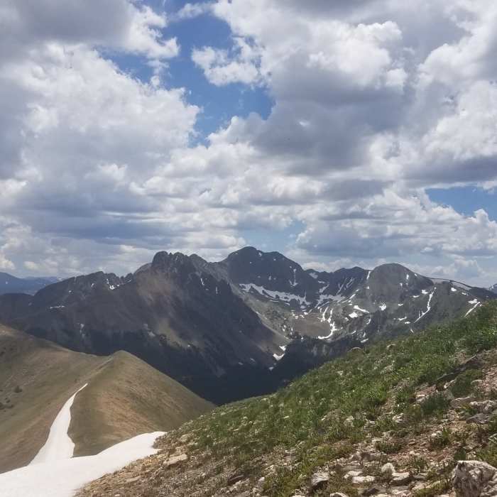 View from the top! Near North Diamond Peak