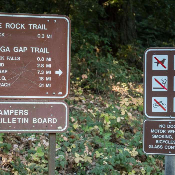 Near Saratoga Gap, Ridge Trail + Castle Rock Loop Hike