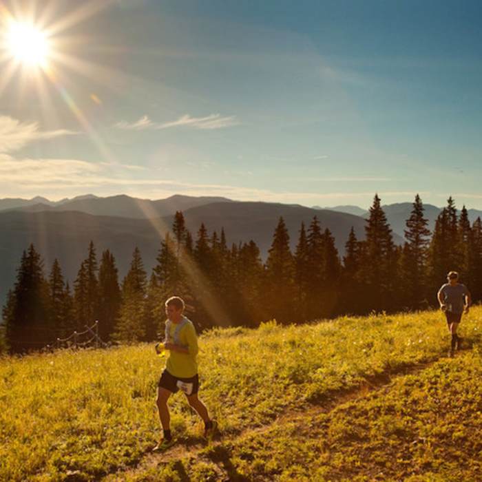Runners, crushing it along Government Trail. Near Government Trail