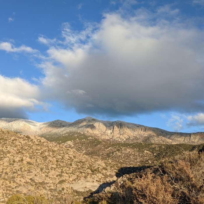 A little snow Near Embudo Horse Trail