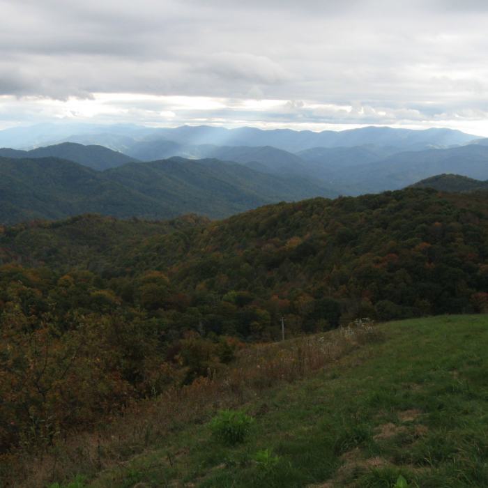The view from Max Patch Near Lemon Gap to Max Patch