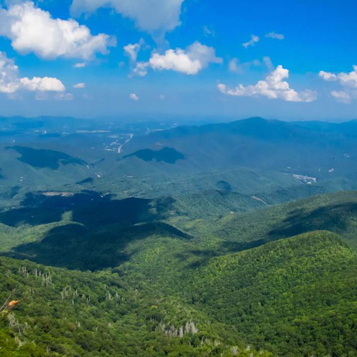 A beautiful view from Mount Cammerer Fire Tower late summer August 2016! Near Mt. Cammerer from Low Gap