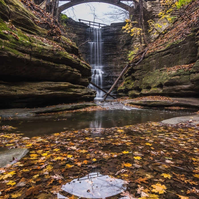 I lived 20 mins from this park until I was 19 years old. I never knew about it until I came back home when I was 30 years old. An overcast morning long exposure on the Canyon Trail. Near Matthiessen State Park Loop