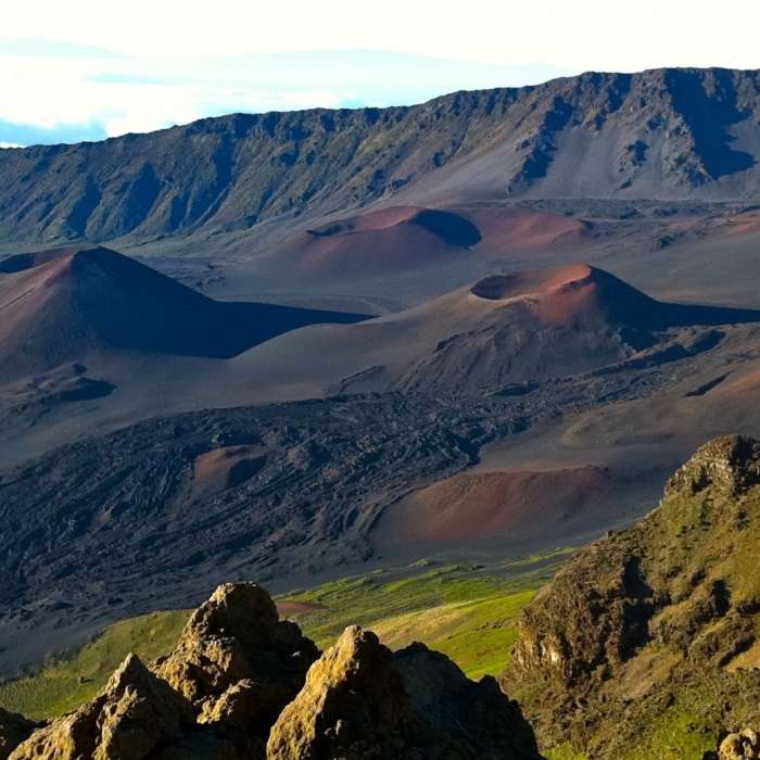 Just after sunrise on Haleakala... Near Haleakalā Crater Loop
