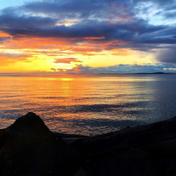 Sunset at West Beach. Near West Beach Trail