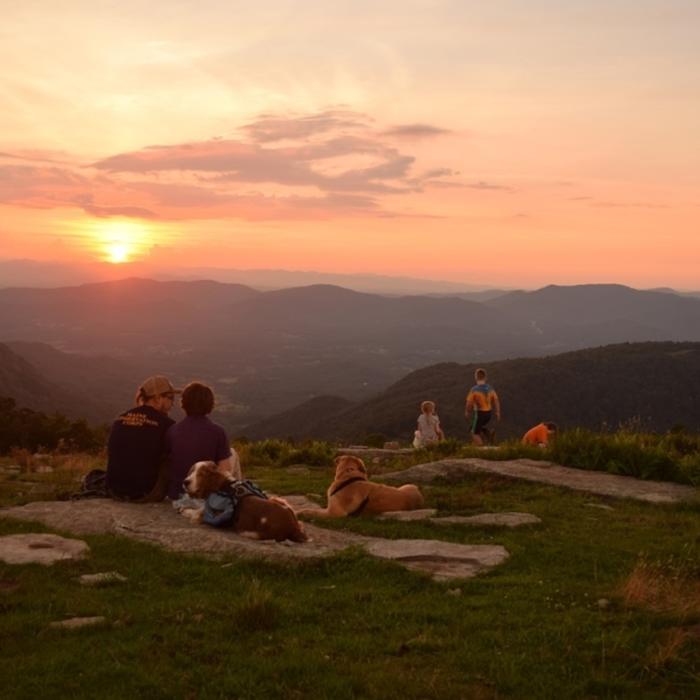 Nothing beats a Bearwallow sunset! Near Bearwallow Mountain Loop