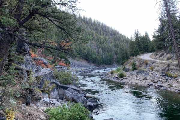 O'Brien Camping on the Salmon River