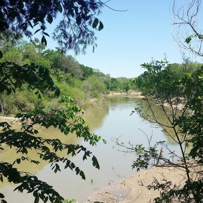 Enjoy great views of the mighty Trinity River from the Ranch Road Trail. Near Goat Island Nature Preserve