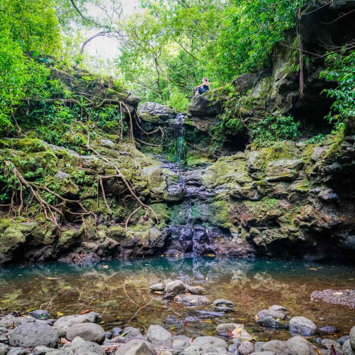 Near Kalauao Gulch and Kalauao Falls Near Kalauao Gulch and Kalauao Falls