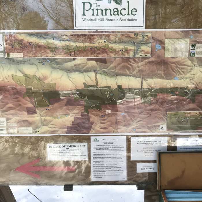 Trail Map Near Pinnacle Mountain Loop