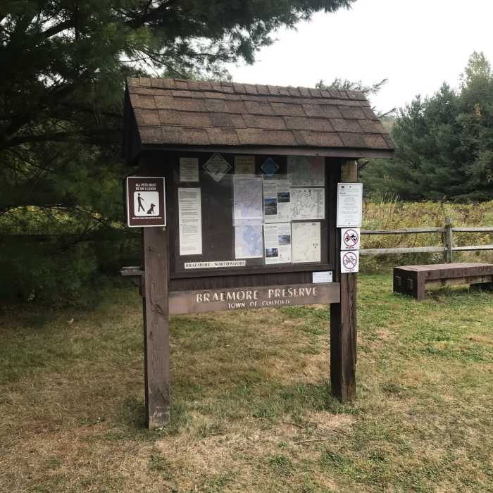 Kiosk for the Braemore Preserve Near Northwoods Loop