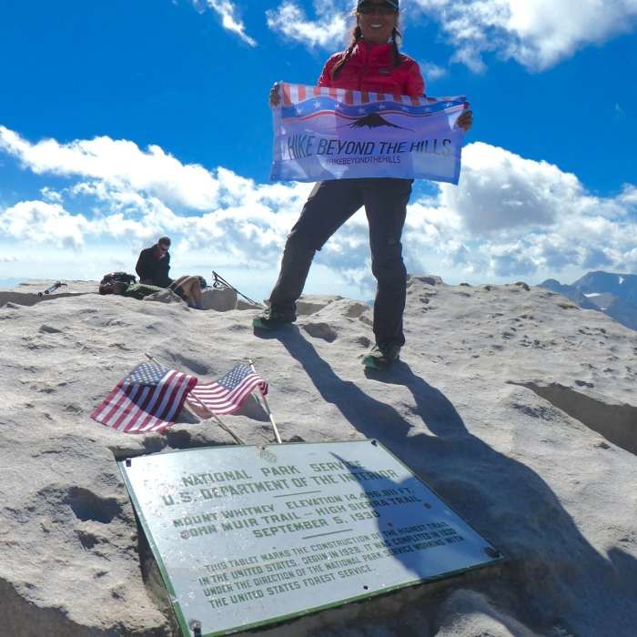 Made it to Mt. Whitney (14,505’) after 4 days of backpacking from Cottonwood Pass to Mt. Whitney. Near Mount Whitney via Mountaineer's Route