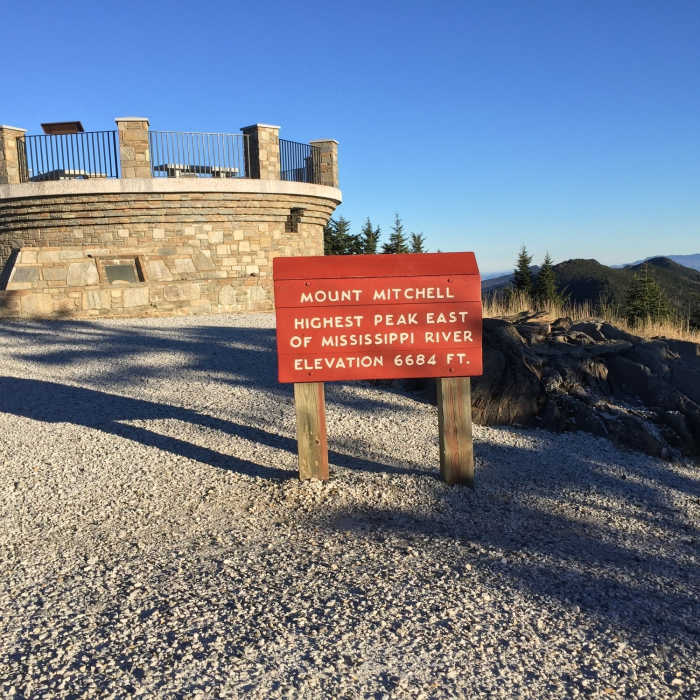 Mt. Mitchell summit. Photo by Jake Blood. Near Mount Mitchell