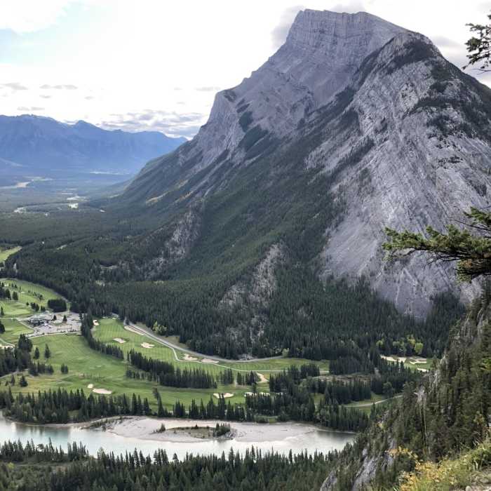 View of Mt. Rundle from Tunnel Mountain Trail Near Tunnel Mountain Trail