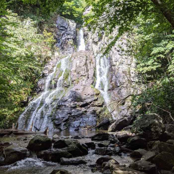 Base of South River Falls. Near South River Falls Road