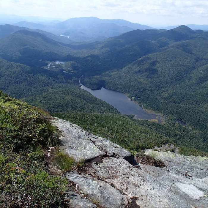 False summit, view of Lake Colden Near Mount Colden Trail