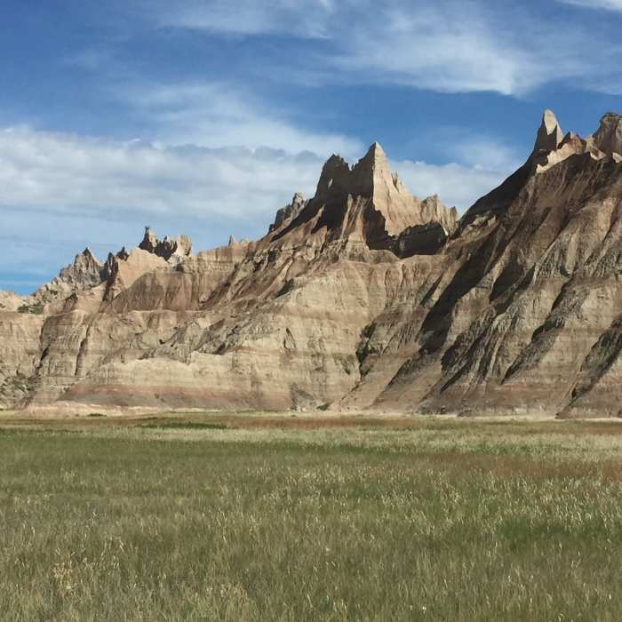 Badlands formations strike awe in the hearts of their visitors. Near Sage Creek Wilderness Area Loop
